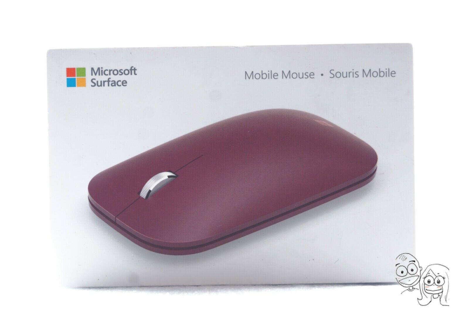 Microsoft Surface Wireless BlueTrack Sensor Mobile Mouse - Burgundy