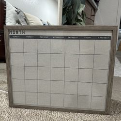 Dry Erase Calendar 