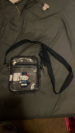 Clear hello kitty mariners baseball bag