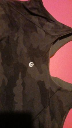Lululemon Black Camo Athletic Tank Top