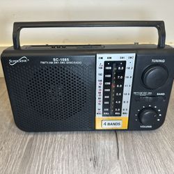 Supersonic SC-1085 5-AM/FM/SW Radio w/ USB & SD