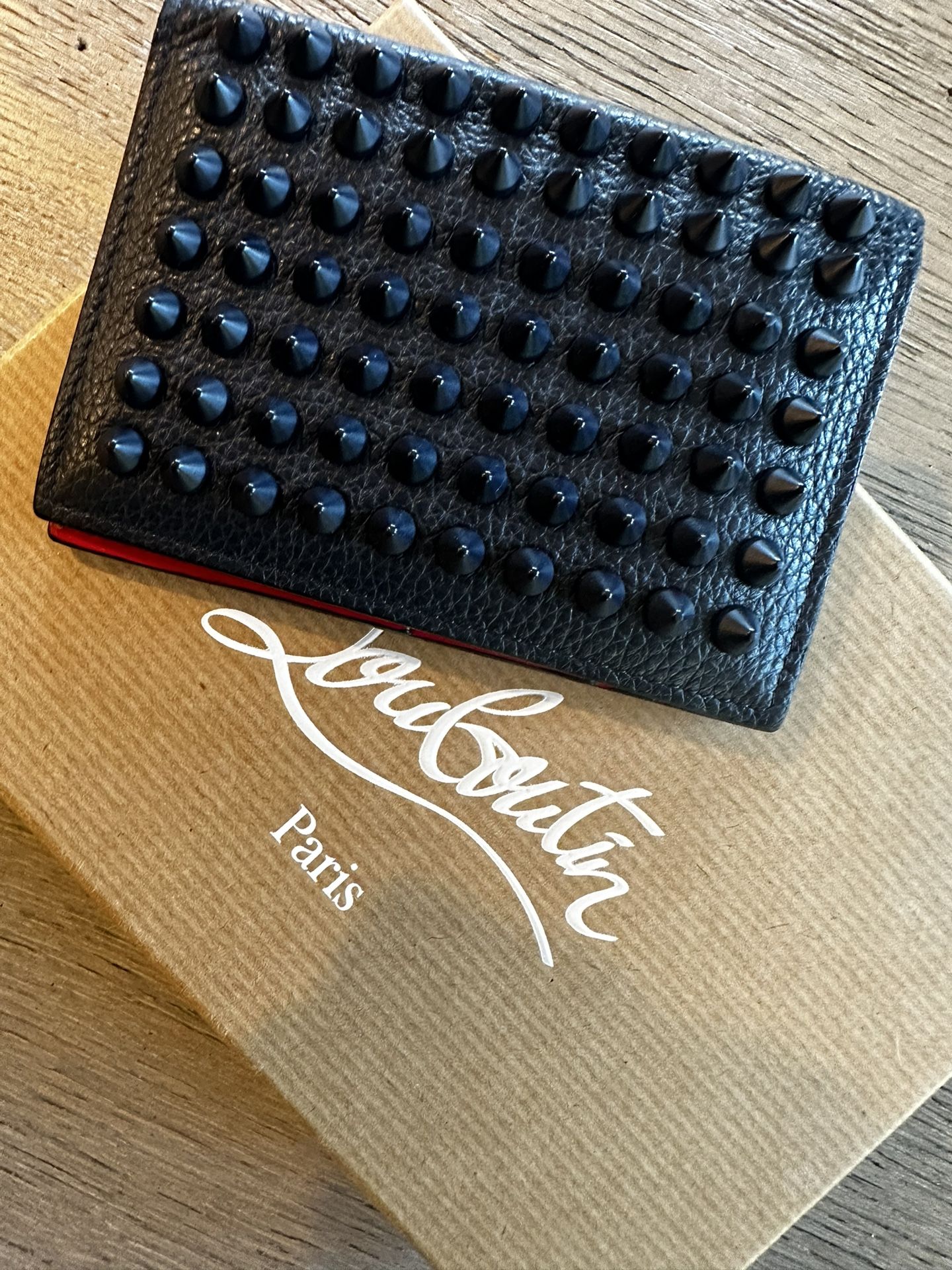 Blue Spiked Wallet