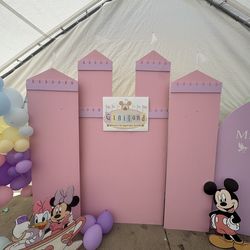 Castle Birthday Party Back drop