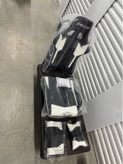 S-Racer black and white gaming chair