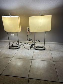 28” Table Lamps Set Of 2 For Living Room Or Bedroom Bedside