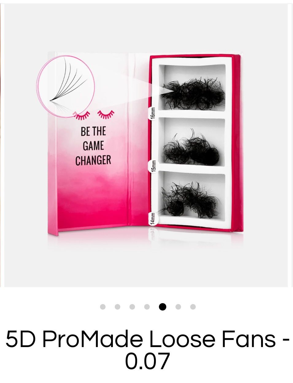 PARIS Lash Extensions 5D ProMade Loose Fans 0.07
