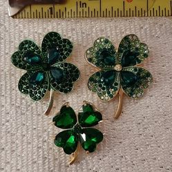 Fashion Shamrock Brooch Collection.