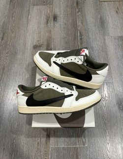 Travis Scott Jordan 1 Low Olive Men’s 9