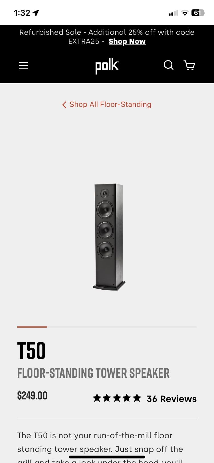 Pollk Floor Speaker