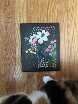 Hand Painted Acrylic Flowers 