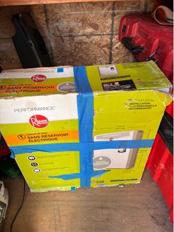 Electric Rheem tankless water heater