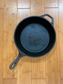Vintage Lodge 10” Cast Iron Deep Skillet Pan