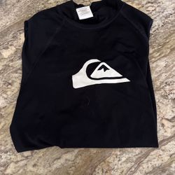 Boys Quiksilver Dri Fit Black Shirt S/P/Ch