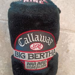 NEW...Callaway Big Burtha Warbird Soul Plate Golf Club Cover Cash Only Please