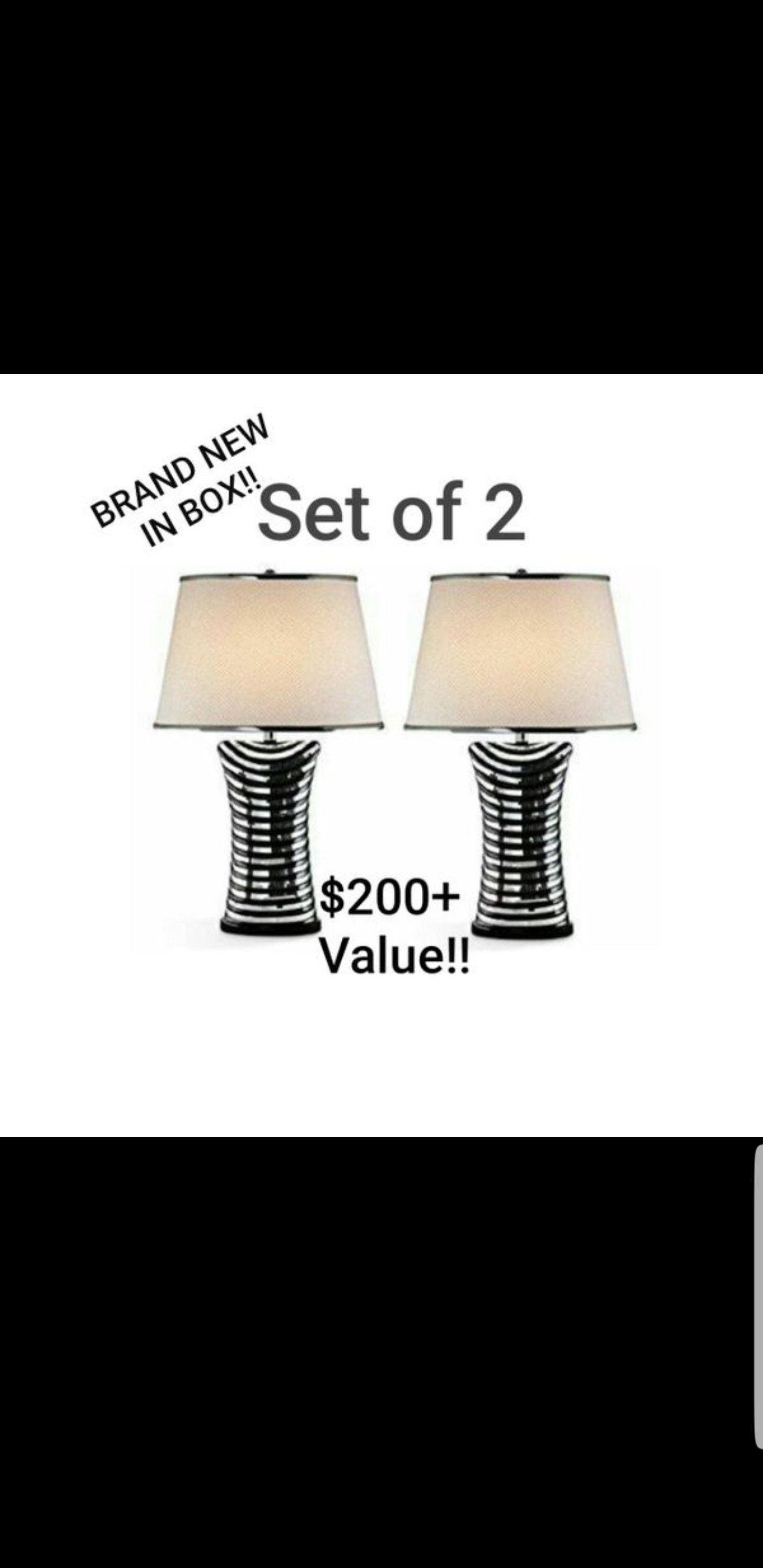 Brand New Set of Ore International Lamps