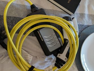 Portable EV Charger with Yellow Cable