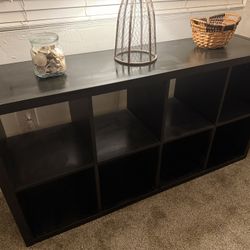 Free: Sturdy Black Cubicle Bookcase Or TV Stand Black