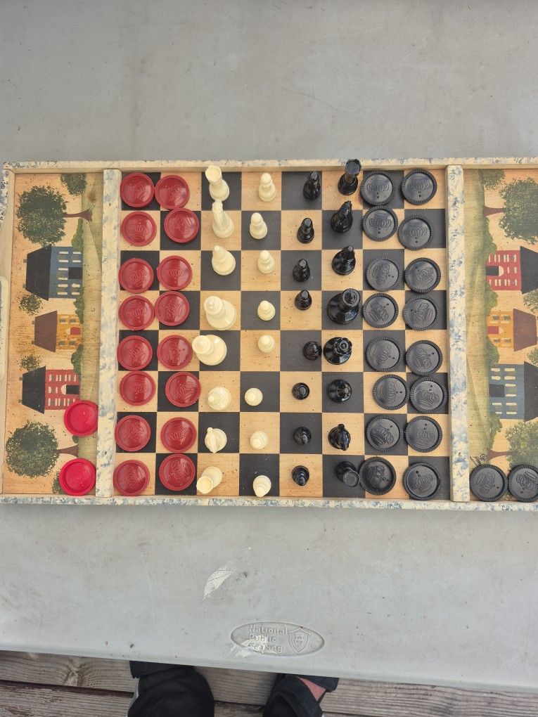 Checkers & Chesd &other Brain Games