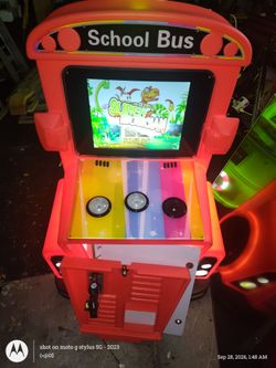 School Bus Kids Arcade Coin-Op Game Machine