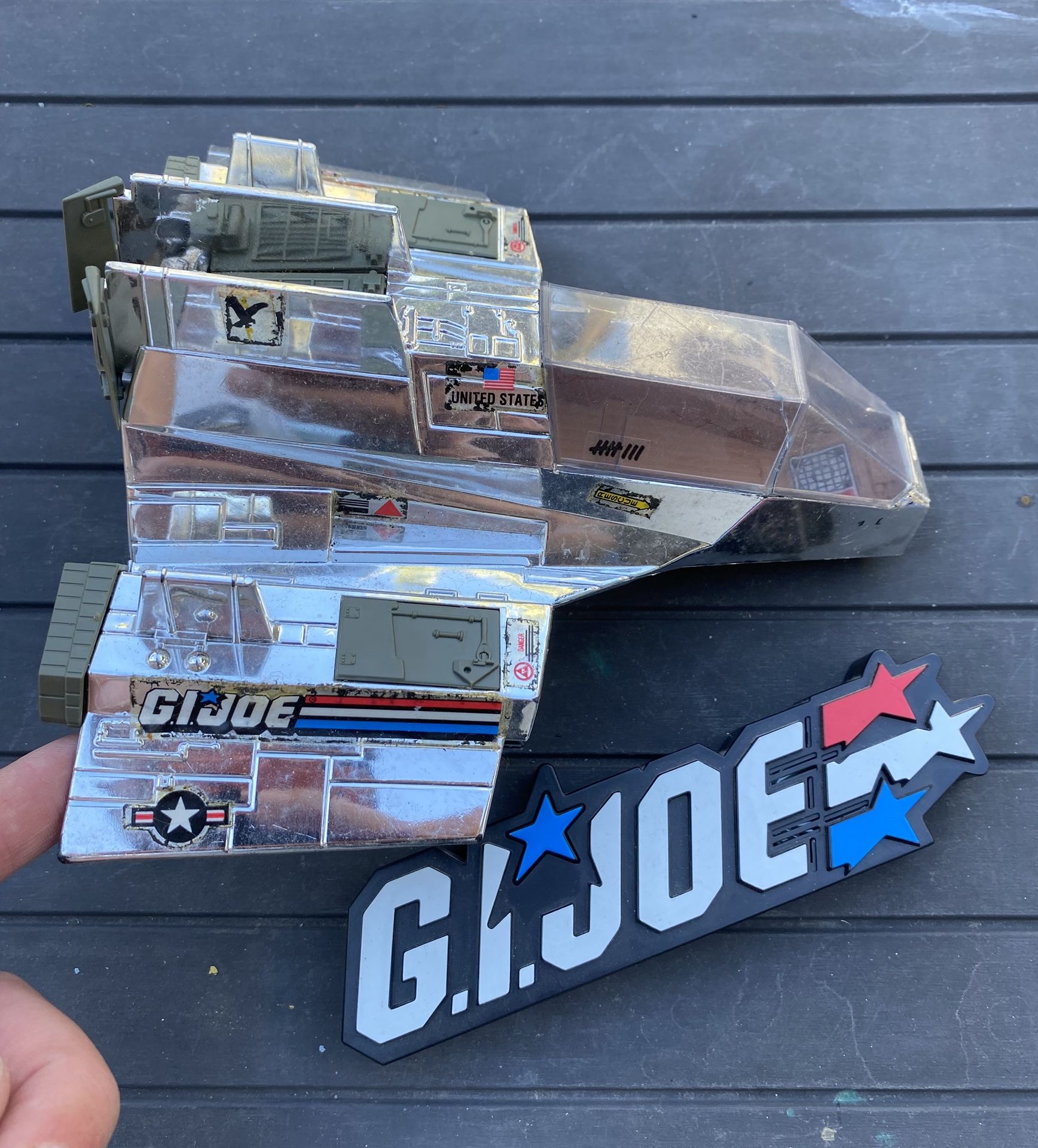 GI JOE ARAH SKY PATROL SHARC  VINTAGE 80s 1990 3 3/4”  