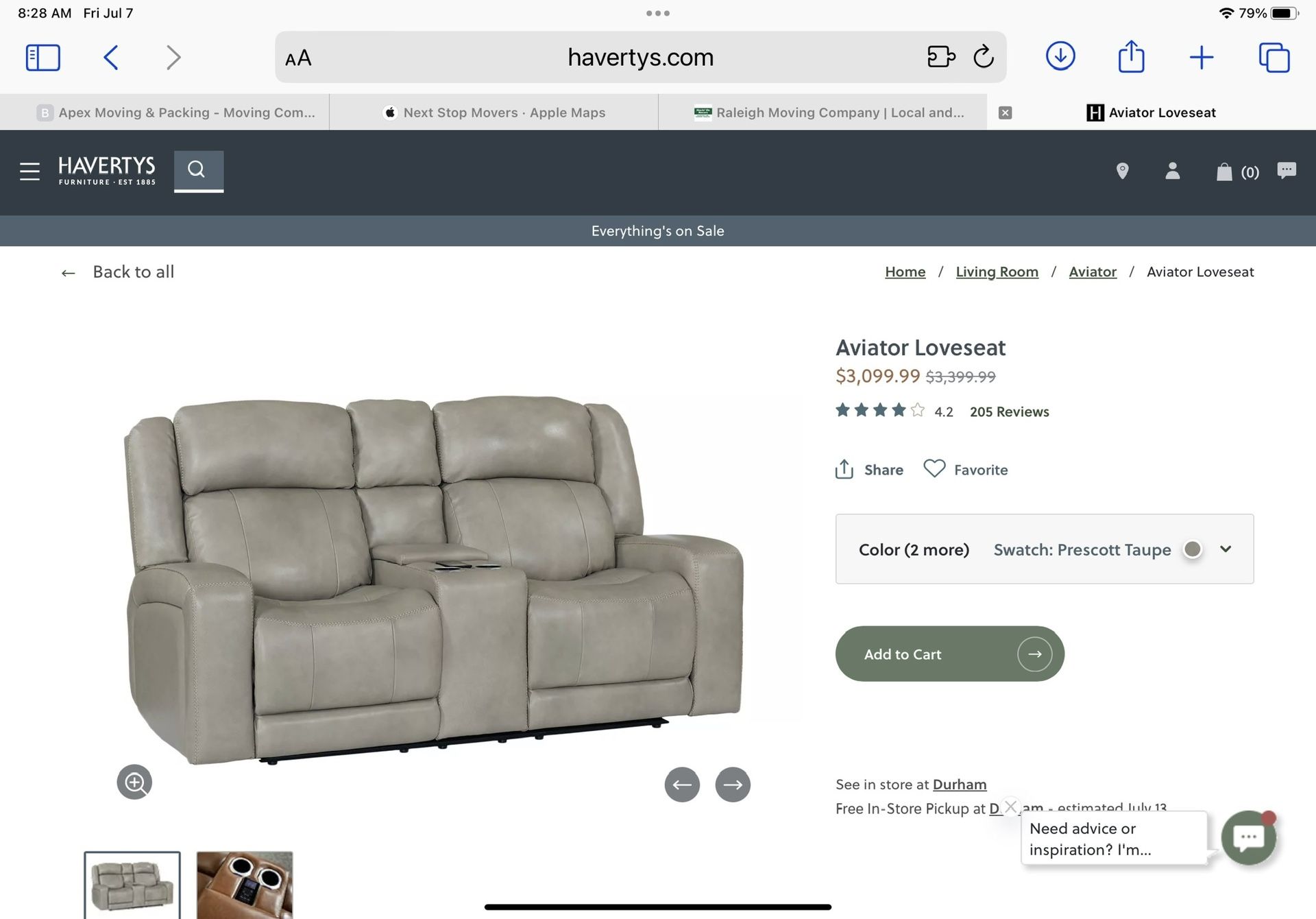 Havertys Aviator Sofa Reviews Baci Living Room