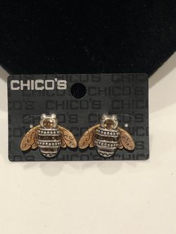 Chico’s BEE pierced earrings NEW