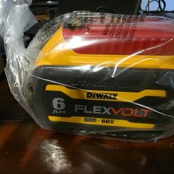 Dewalt 60v Flexvolt 6ah Brand New