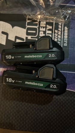 Metabo HPT 18v 2.0Ah batteries