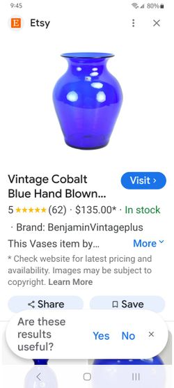 Cobalt Blue Vase 