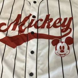 Disney Mickey Mouse Baseball Style Shirt L