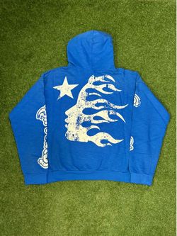 Blue Hellstar Flare Hoodie