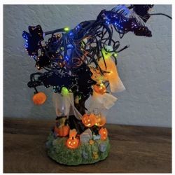 Glowing Fiber Optic Halloween Tree