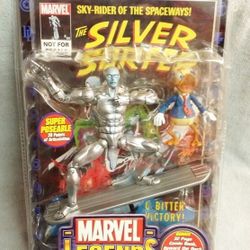 MARVEL LEGENDS SERIES 5 SILVER SURFER / HOWARD THE DUCK PLUS COMIC 2003