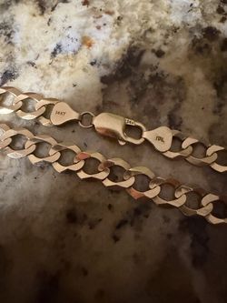 14kt gold chain men