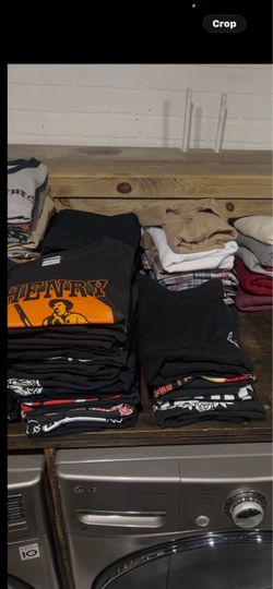 Tee shirts and short sleeve button up and jackets