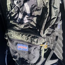 Jansport Hiking Camping Backpack With Frame