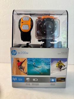 HP AC200W ACTION CAMERA NWT Compact Sports Video Camera Bundle