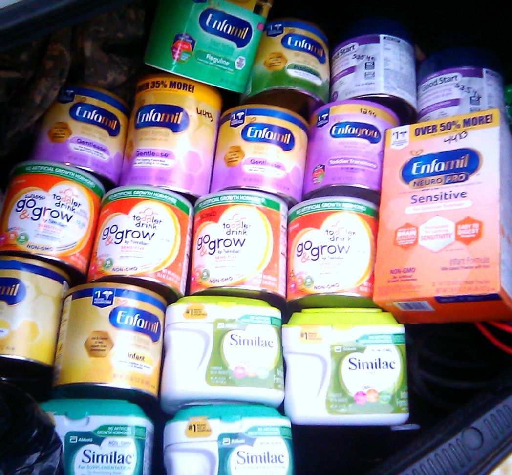 Enfamil, Enfagrow Toddler, Similac, Gerber