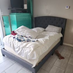 Free Full Size Upholstered Bed Frame