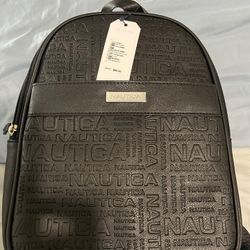 Nautica Delray Black Mini Backpack Purse 10x11x54 Inch Interior Eco Friendly $90 MSRP Pack