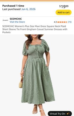 Plus size summer dress (3x- 20/22 US)