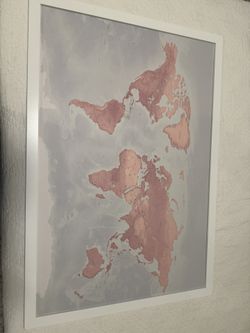 Pink World Map