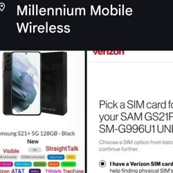 Verizon Samsung Galaxy S21 PLUS 5G UW 128GB CDMA-GSM UNLOCKED VISIBLE/T-MOBILE/AT&T/TRACFONE/SPECTRUM/US Carriers Any Carrier New