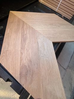 White Oak Chevron Flooring