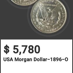 USA MORGAN DOLLAR 1896-O