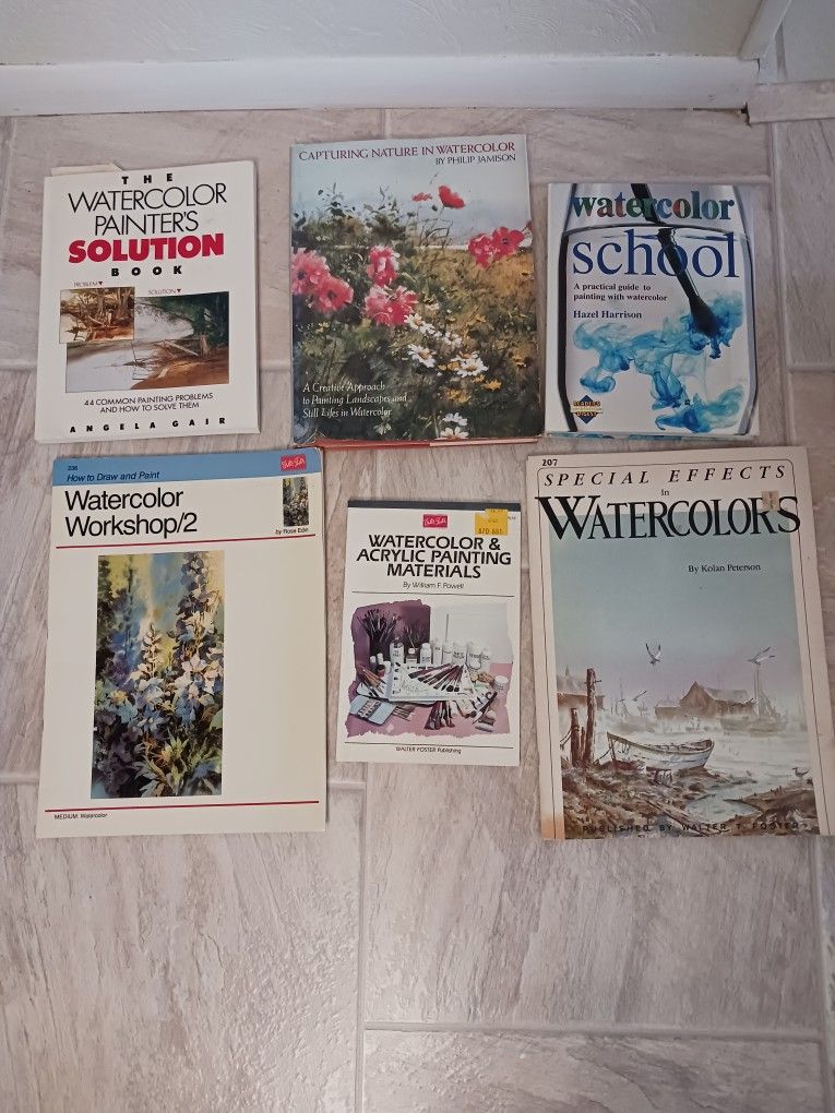 Watercolor HardAnd Soft Covered Art Painting Books Collection