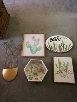 Cactus picture frames