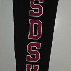 Champion SDSU San Diego State University Sweatpants Size S Black