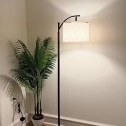Modern Industrial Floor Lamp Adjustable Arm & 3-Color LED Included Elegant NEW