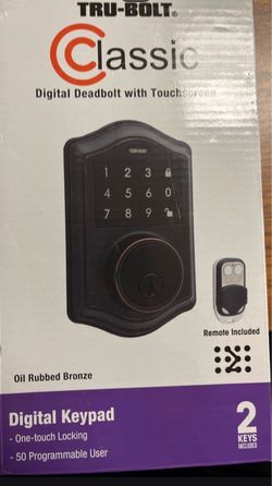 Digital deadbolt with Touchscreen